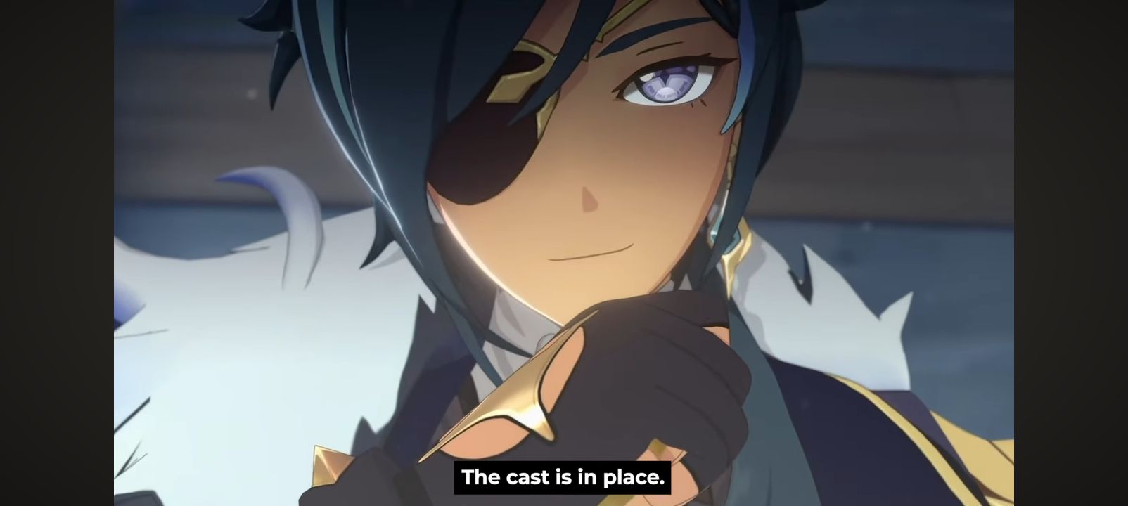 Kaeya (Ragnvidor) Alberich - The Mysterious Captain and his knowing smirk.