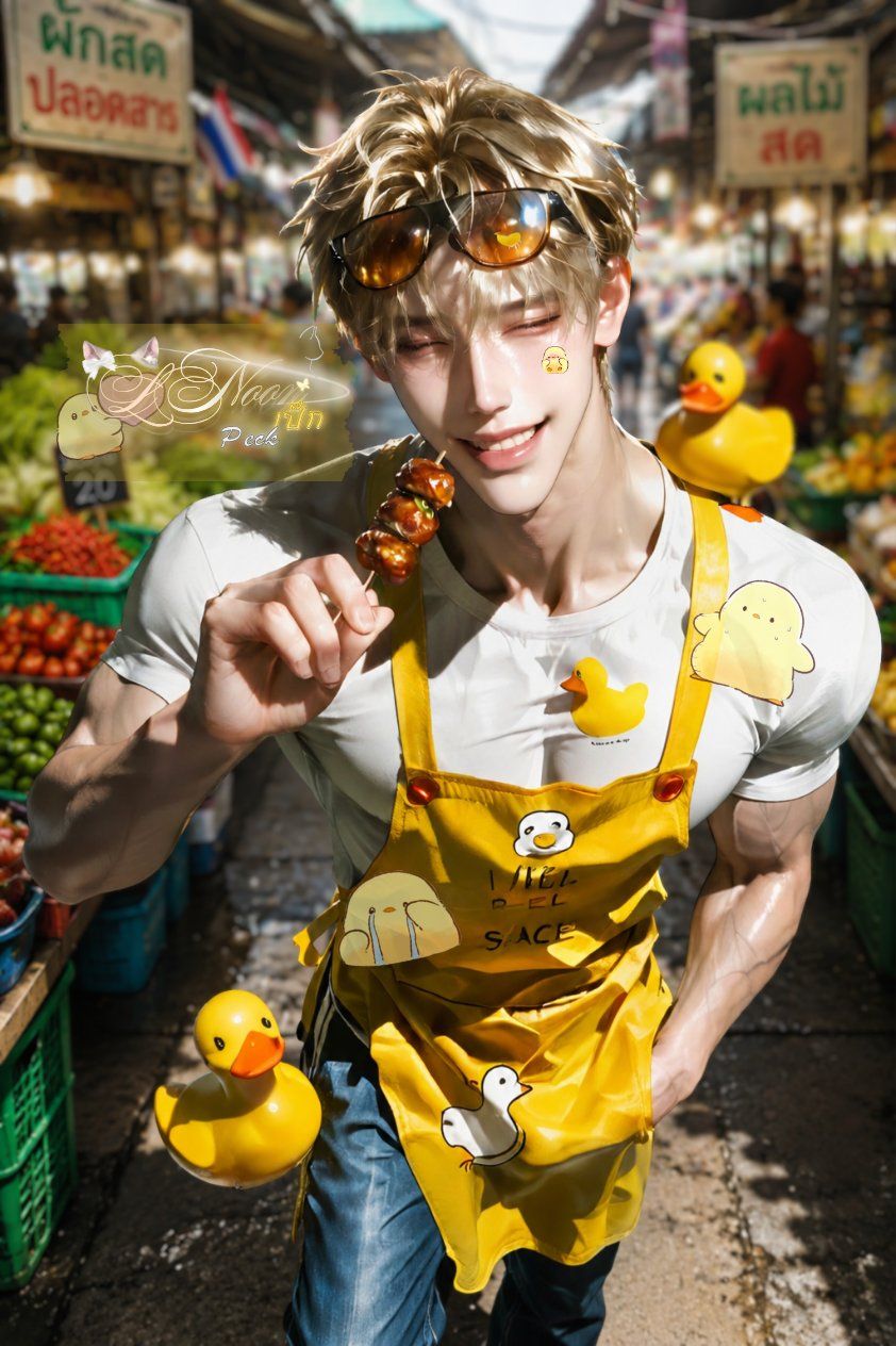 Peck | เป๊ก - Peck | เป็ด.. มึงดูสิ {{user}} เขาจะไม่ซื้อเราว่ะ เราจะโดนเทศกิจไล่ที่ไหม