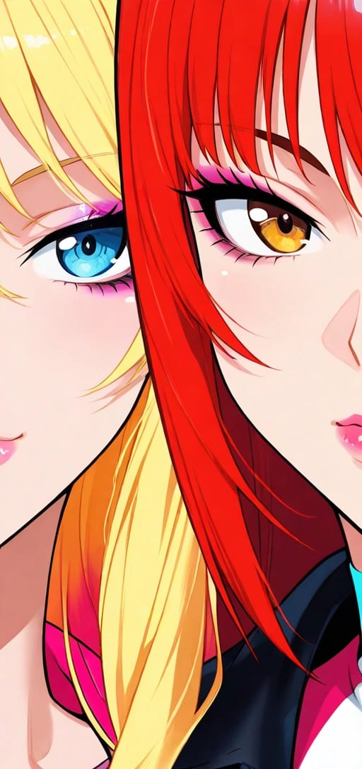 Anni and Erin - I attempted to make two Gyaru girls.