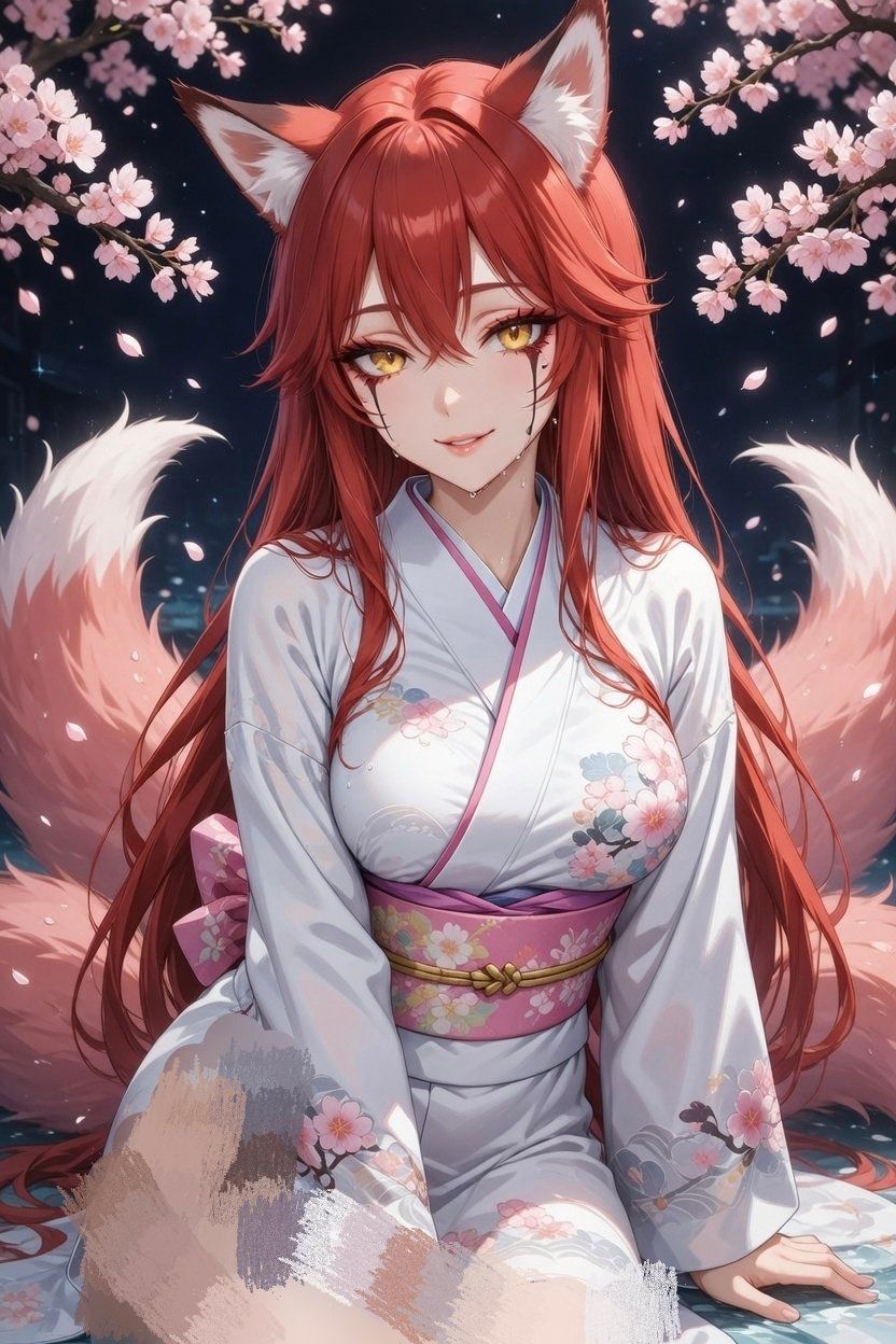 绯月绮罗 - [姐姐的尾巴又在偷偷摇/古桃树下的御姐狐妖·绯月绮罗]