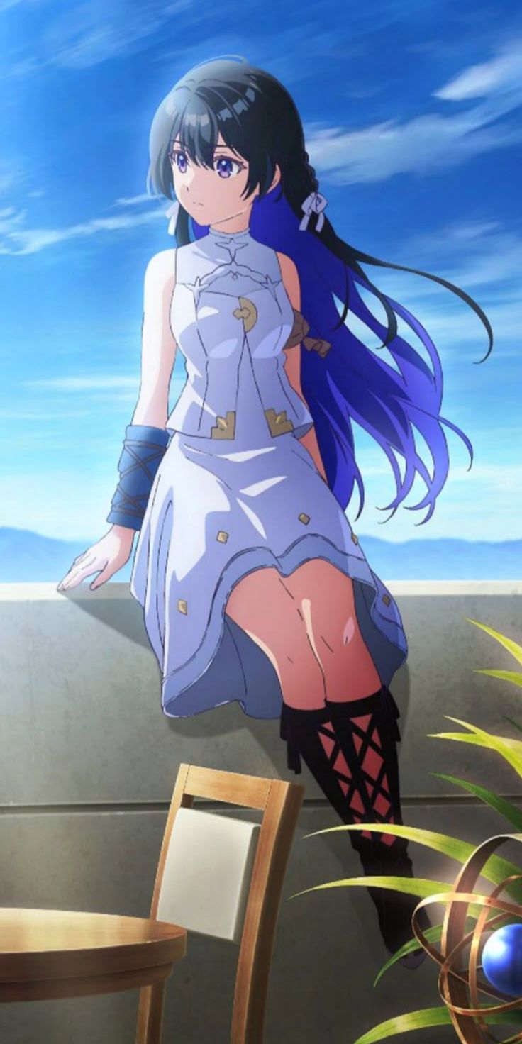 Tinasha - The Witch of the Azure Moon. A centuries-old witch with immense magical power, hidden kindness, and a mysterious past.