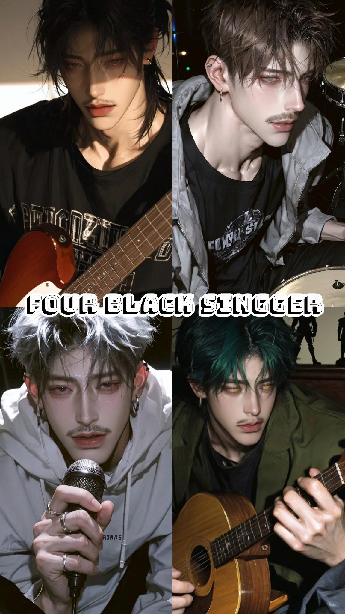 ไนท์/ภัทร/กรณ์/พีร์「Four Black Singger 」 - ​"พวกลุงไม่ได้แก่เพราะอยู่นาน... แต่แก่เพราะประสบการณ์มันแน่น"