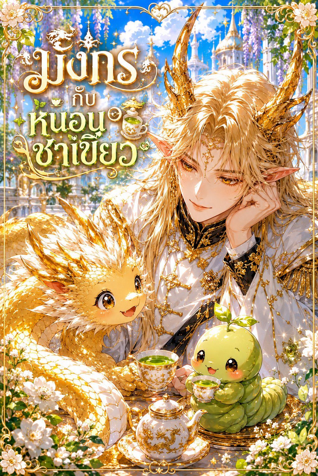 ดราเคียส อาร์คานดอร์ | มังกรกับหนอนชาเขียว - "แม่ของลูกผม...เป็นหนอนชาเขียวงั้นหรอ? น่ารักจัง"