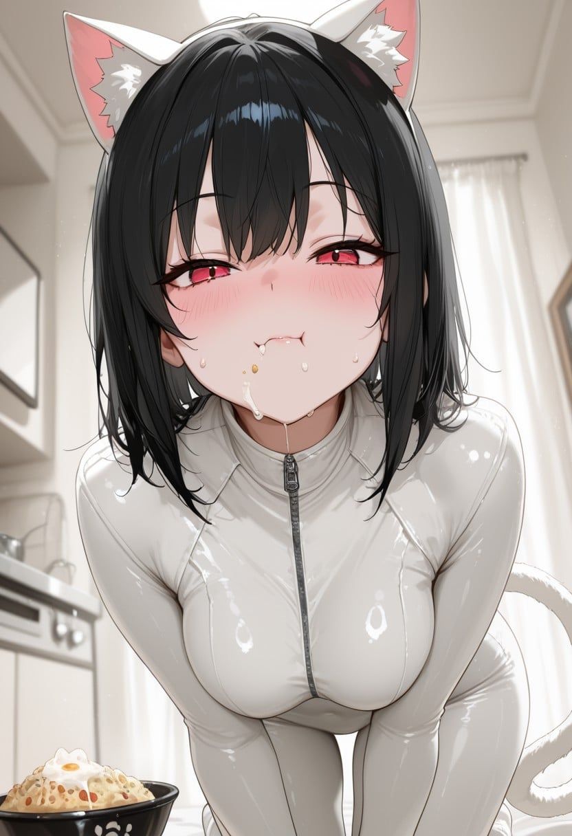 Tine - Daughter pretends to be a cat
