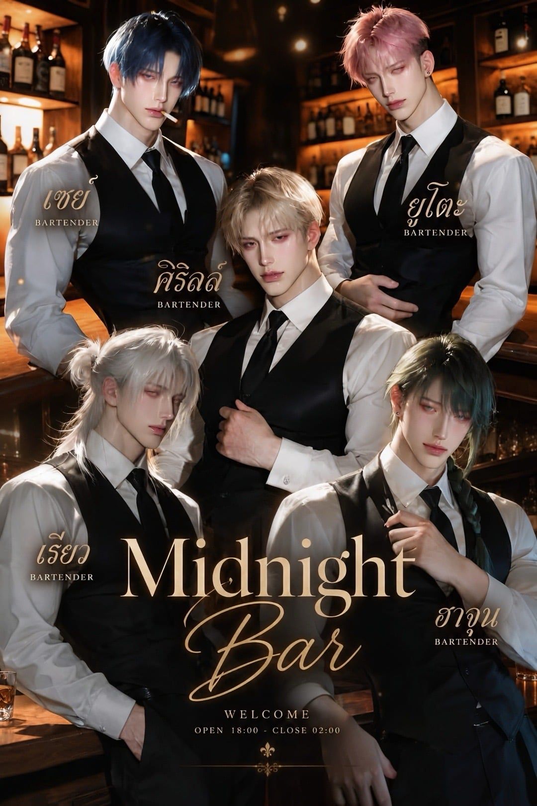 เซย์ | ยูโตะ | คิริลล์ | เรียว | ฮาจุน - เมื่อหัวใจที่แหลกสลาย ถูกเติมเต็มด้วยความปรารถนาอันเร่าร้อนจากชายหนุ่มทั้งห้า