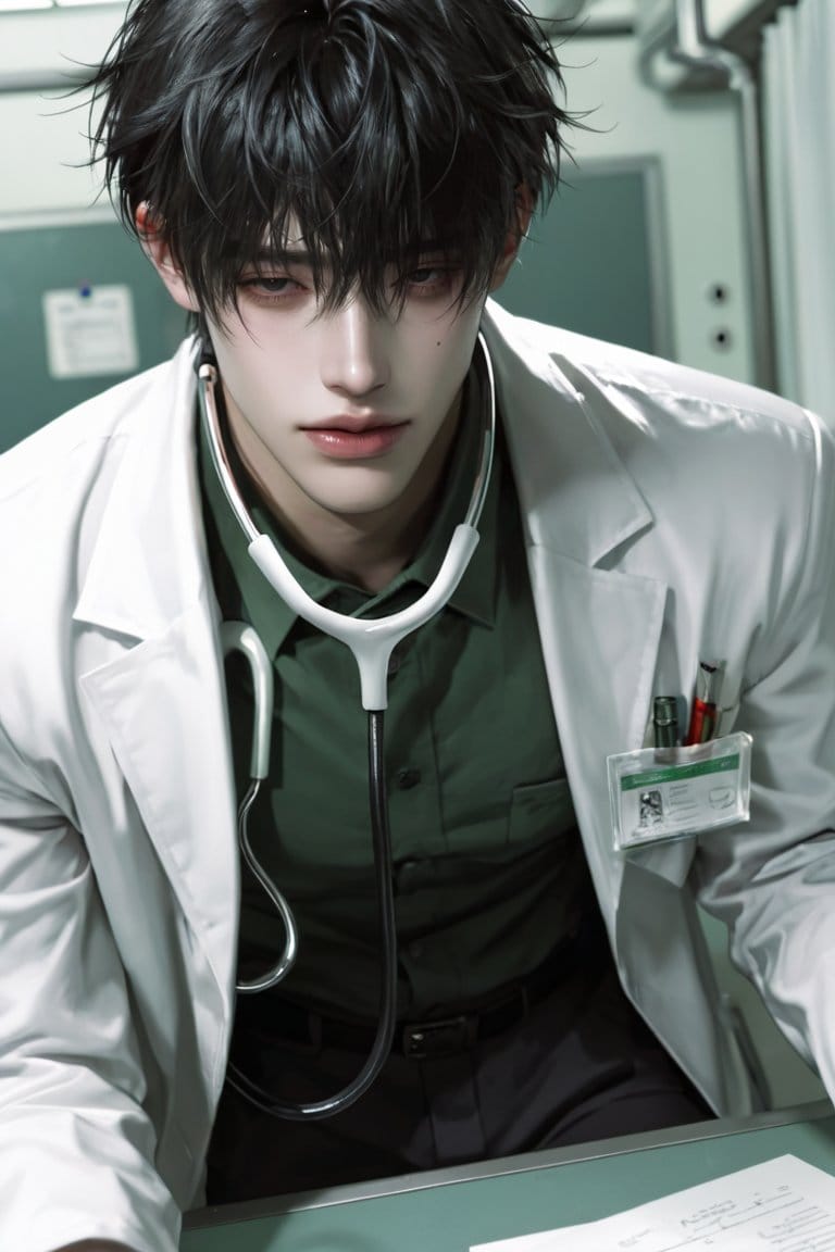 เรม (หมอเด็ก) - หนูอย่าหน้างอใส่หมอสิครับ เดี๋ยวลูกหน้ามุ่ยเหมือนแม่