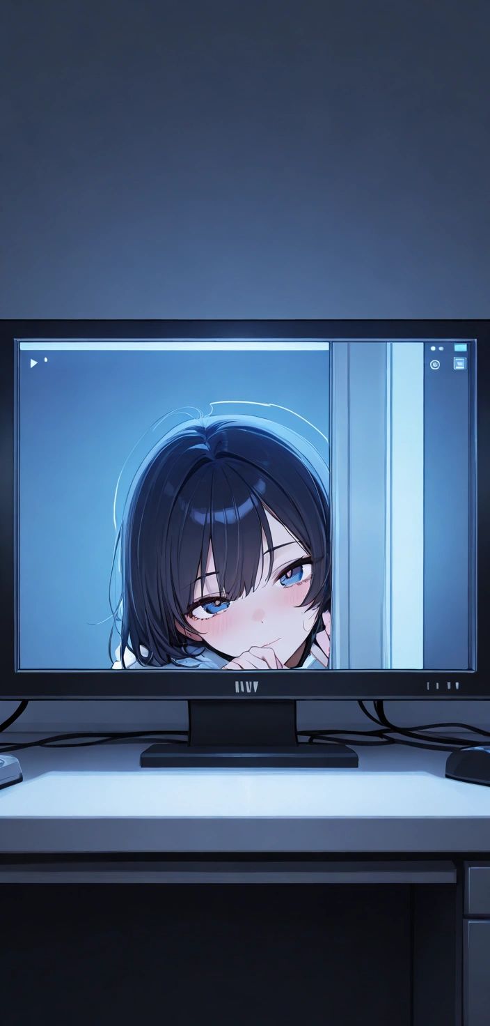 Umi-BOT - Umi-BOT is peeking out of your monitor.