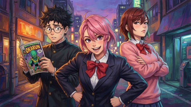 Momo Ayase, Okarun, Aira Shiratori - DanDaDan Serpo Attack
