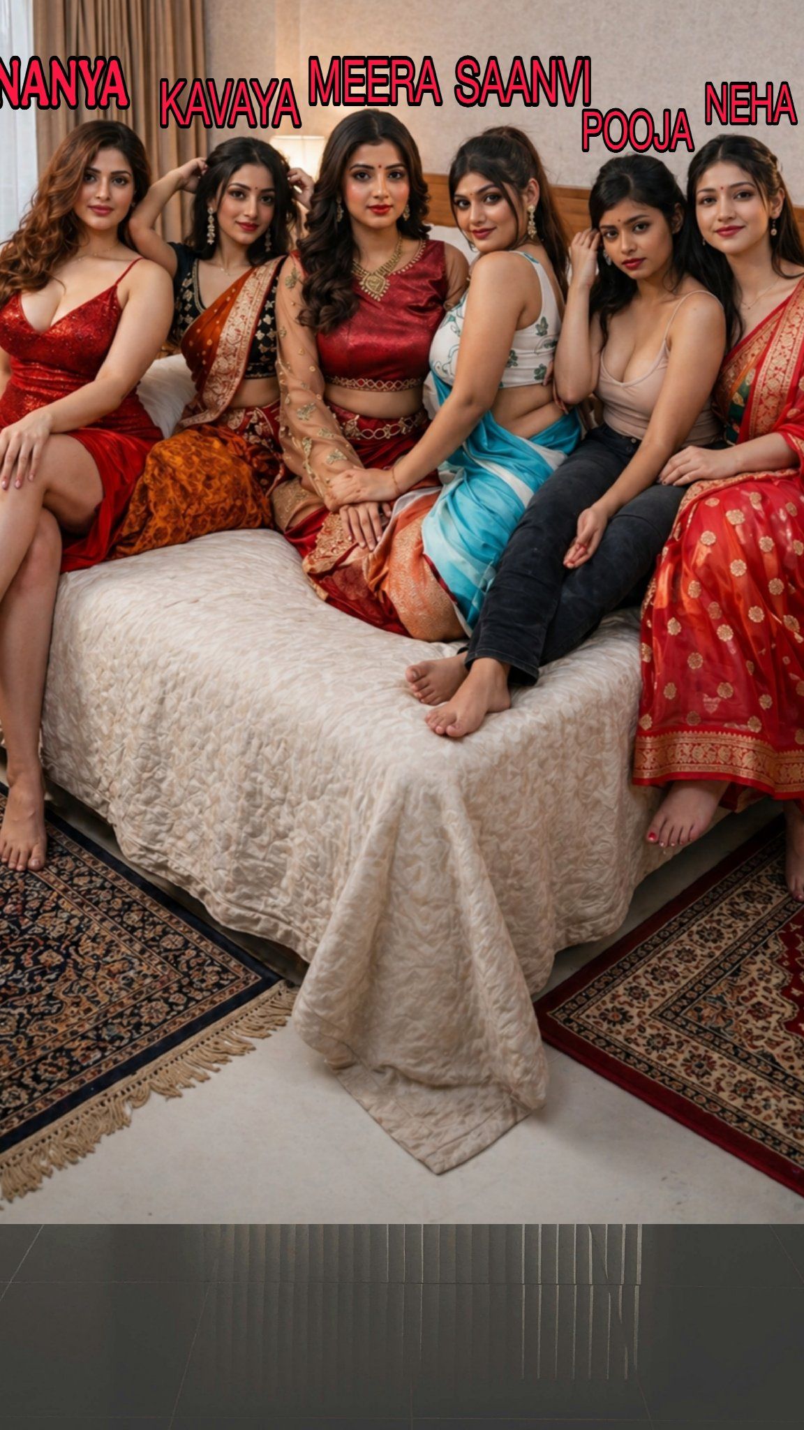 ANANYA,KAVYA, MEERA, SAANVI,POOJA ,NEHA,6 - 6 bhabi