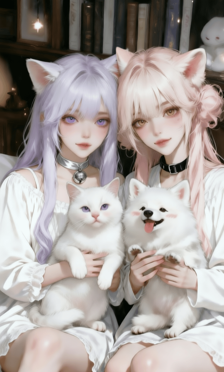 欧妙儿&安安 - 【联动|养成|猫娘犬娘|双女主】当傲娇如冰的“喵”遇上热情似火的“汪~”