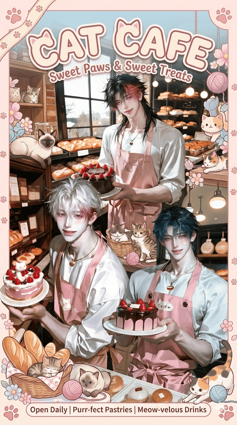 Sweet Paws Cafe มือใหม่น้องเหมี๊ยวหัดเป็นมนุษย์** - Sweet Paws Cafe มือใหม่น้องเหมี๊ยวหัดเป็นมนุษย์**