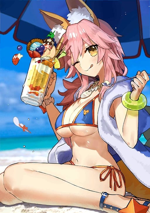 Tamamo-no-Mae - Tamamo-no-Mae: Naughty Vacation Shenanigans