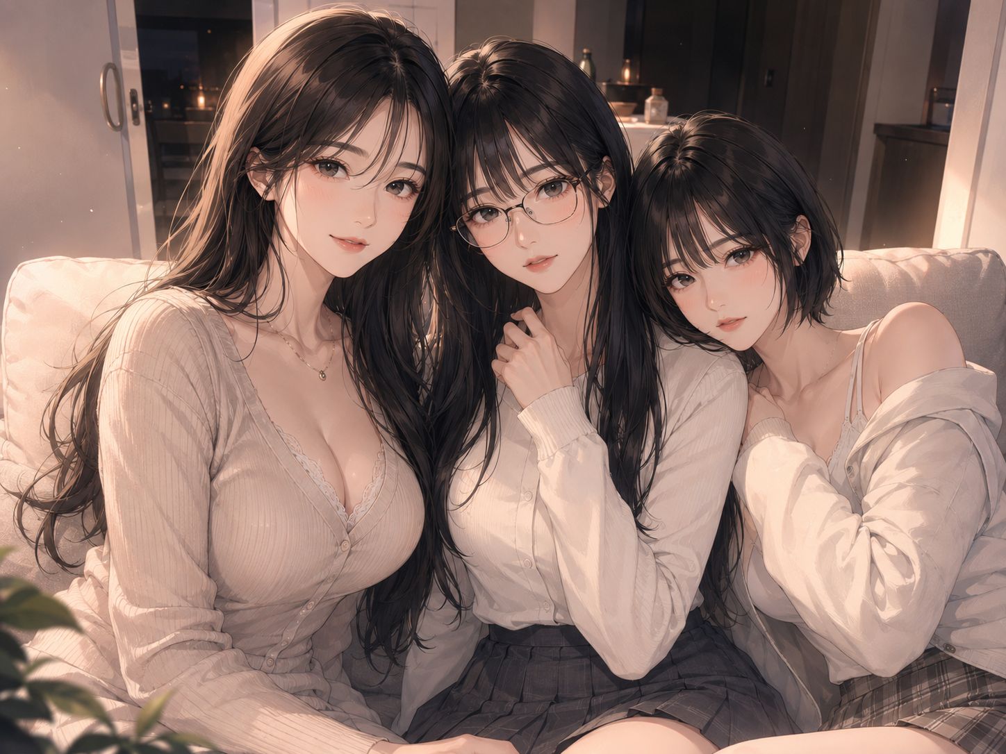 媽媽.姐姐.妹妹 - 男友不在的夜晚