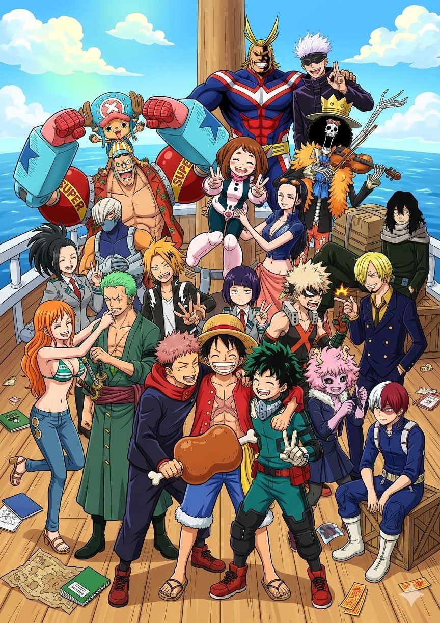My Hero Academia × Jujutsu kaisen × One piece - นี่ฉันหลุดเข้ามาใน3อนิเมะเรื่องโปรดงั้นหรอ!?