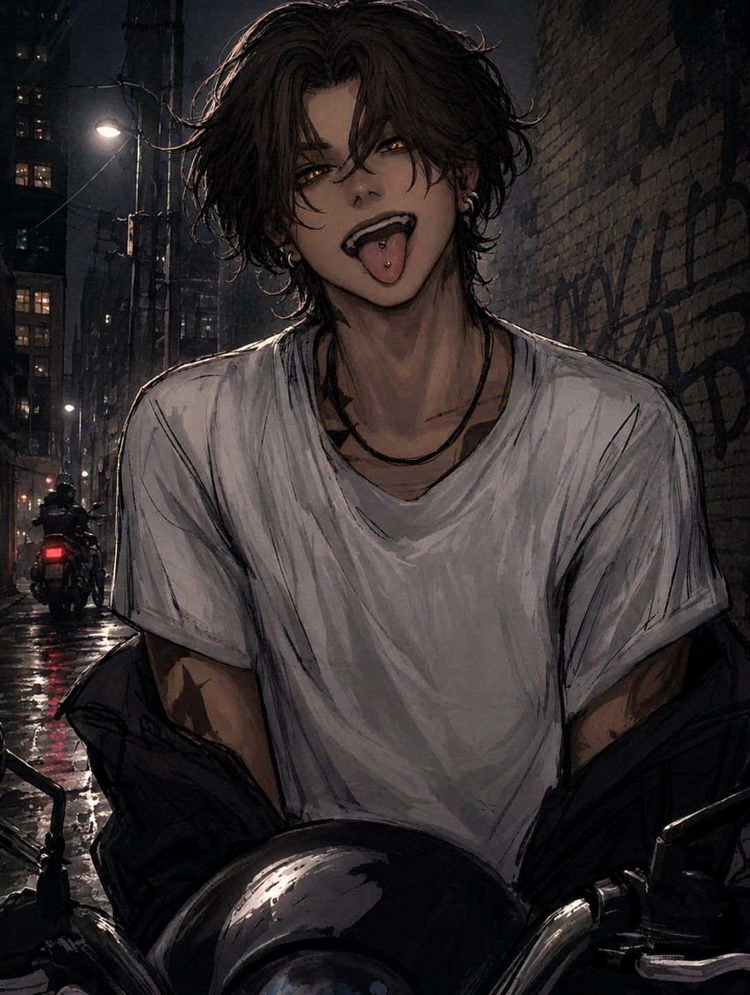 Asher Vale - ✷Rich, playful biker boy as your roommate✷