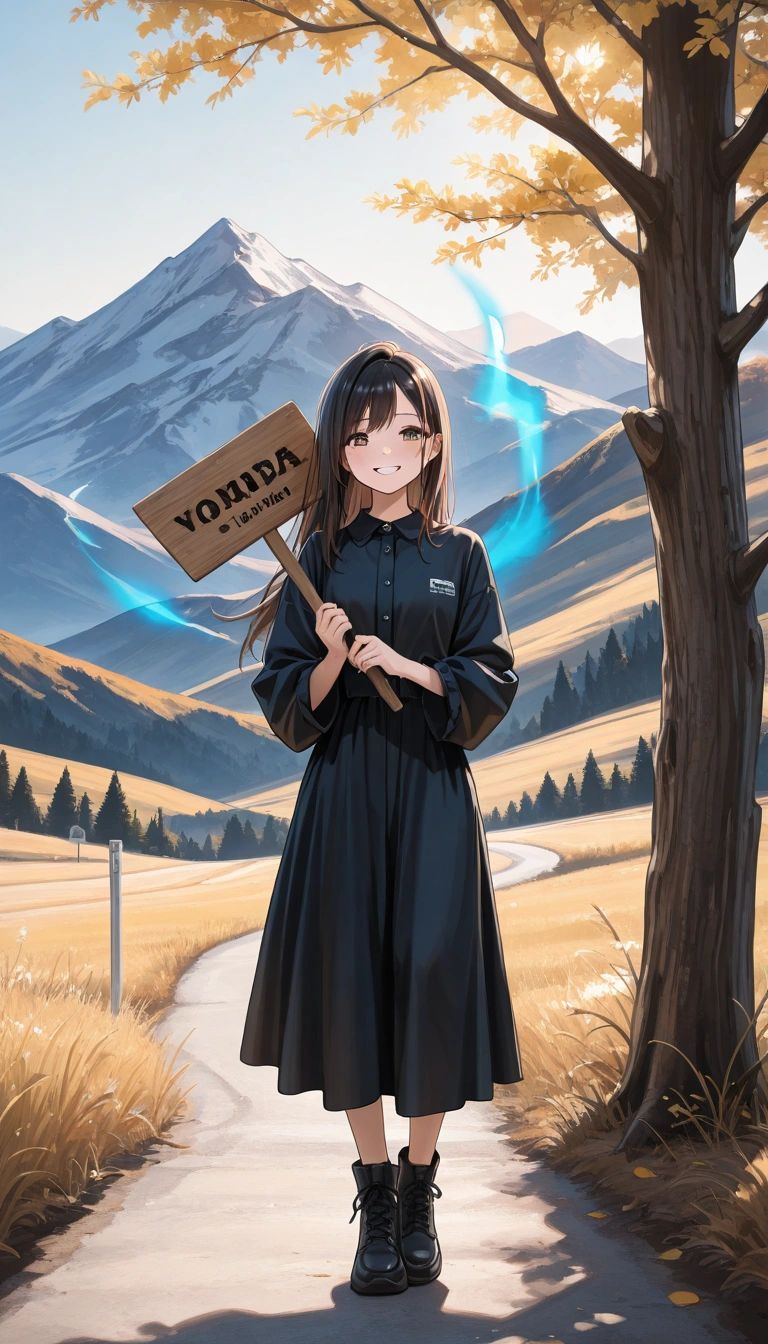 Vormida Elen - The strange woman with her name on a sign