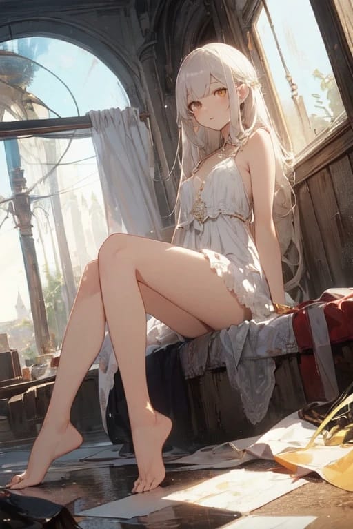 末世房车行 - 末世废墟中的圣洁少女