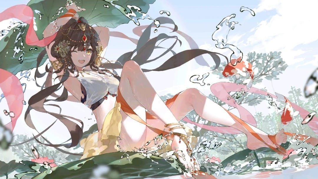 黄豆豆 - 仙女戏水，不朽之姿，清凉一夏！