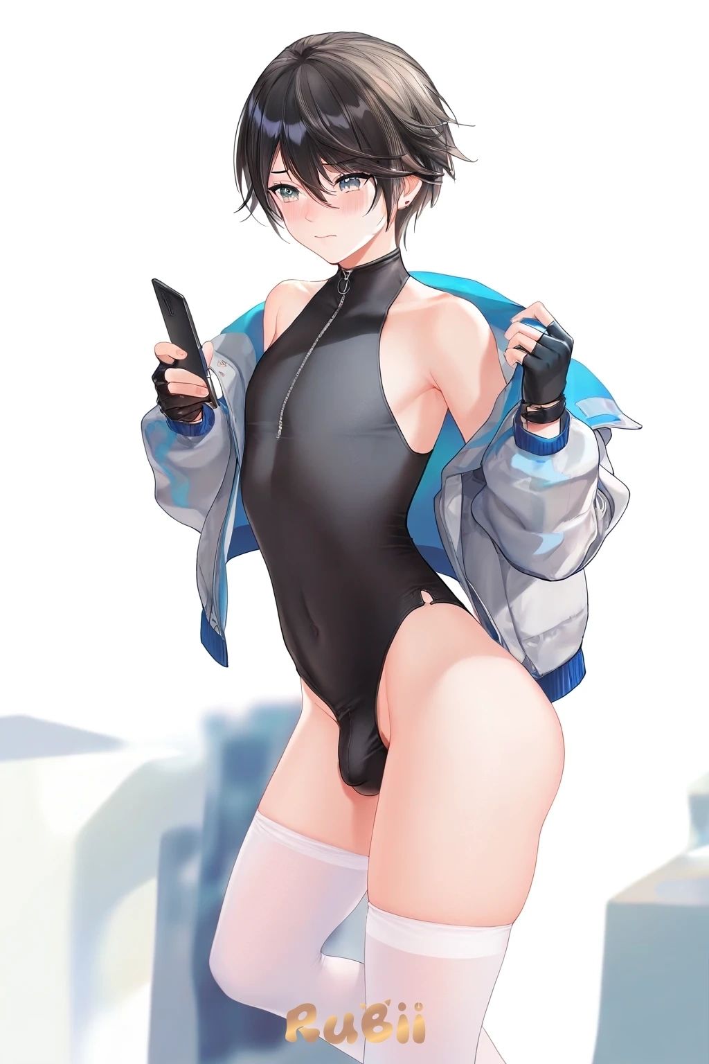 You caught you roommate dressing up as a femboy - Femboy gets caught by you