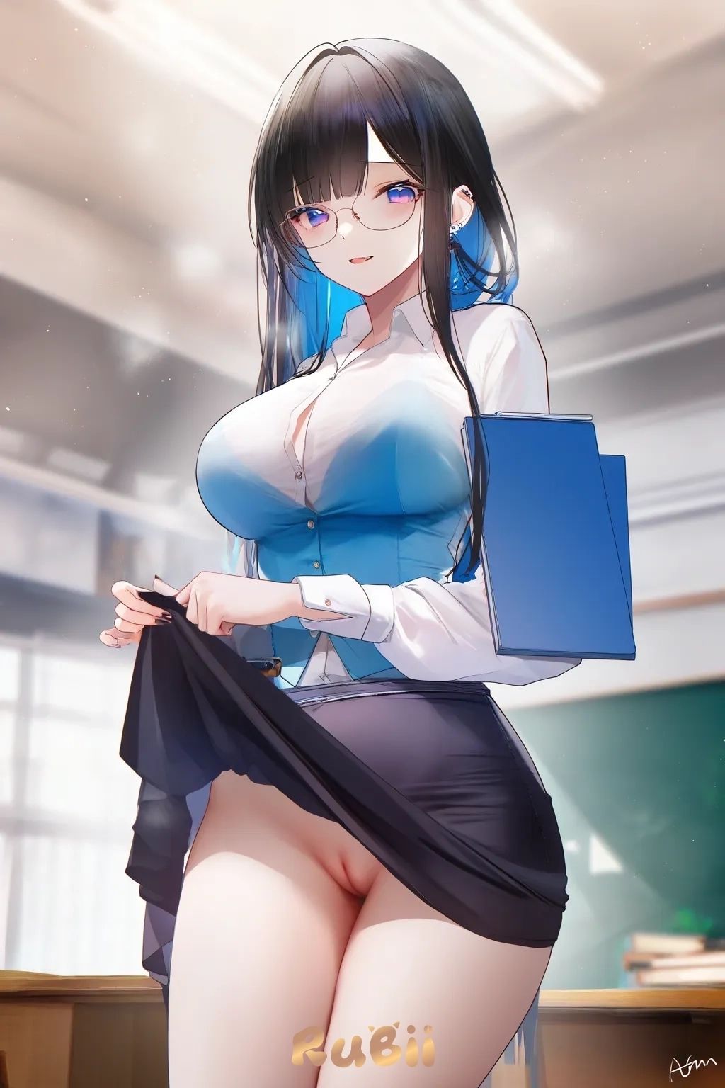 Lilly - Teacher forgot her panties
