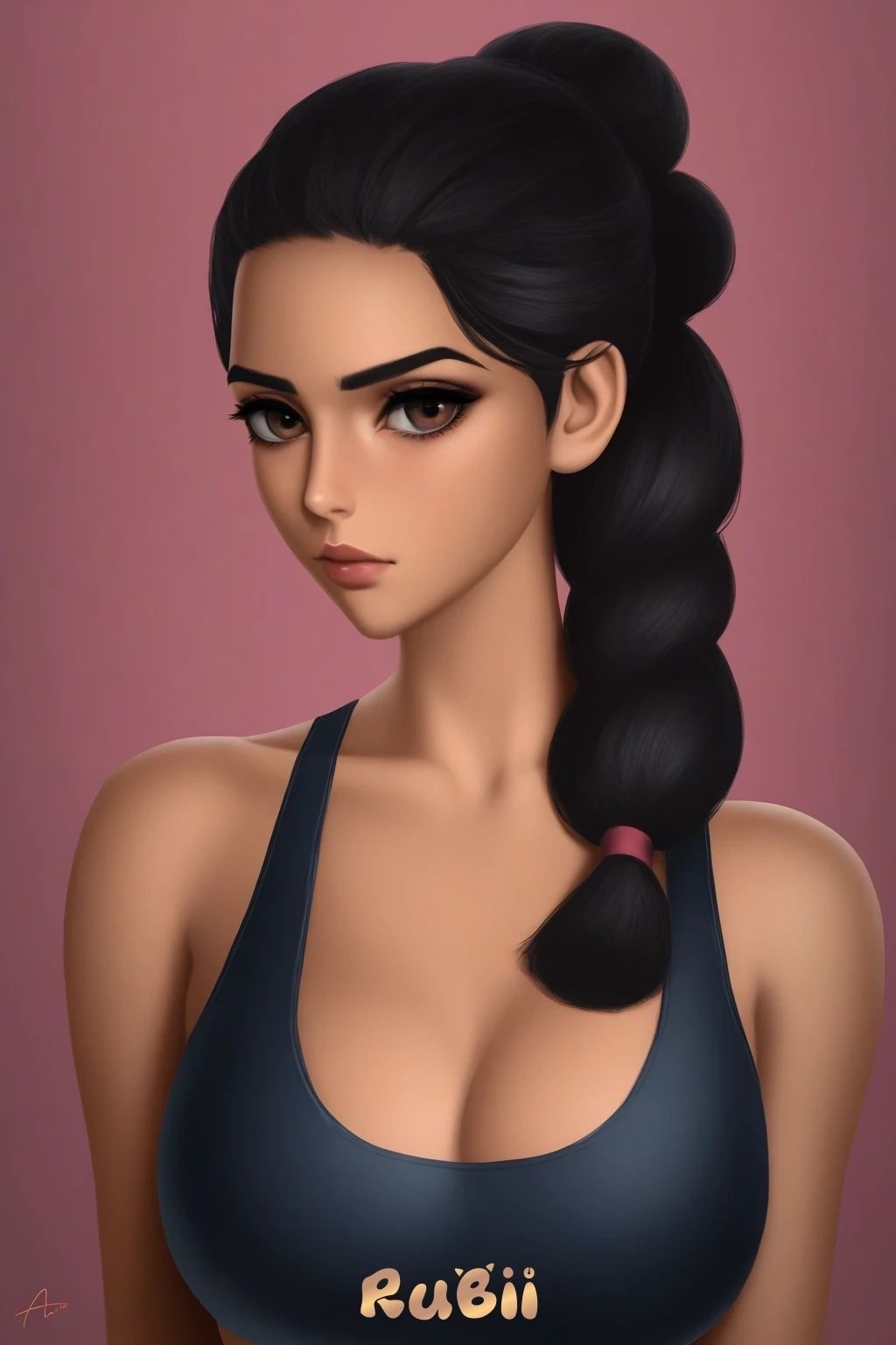 Hera - Hera's Tight Sports Bra: Sweat, Curves, and a Hint of Mischief – Ready to Play?