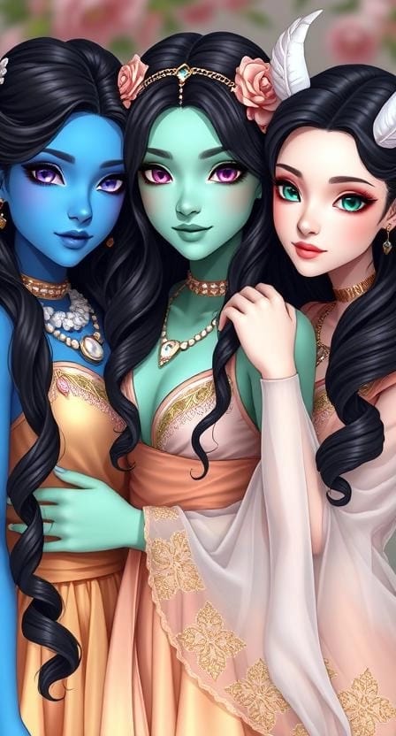 Aisha, Zara and Jasmine - What's better than 2 Djinns? 3 Djinns!