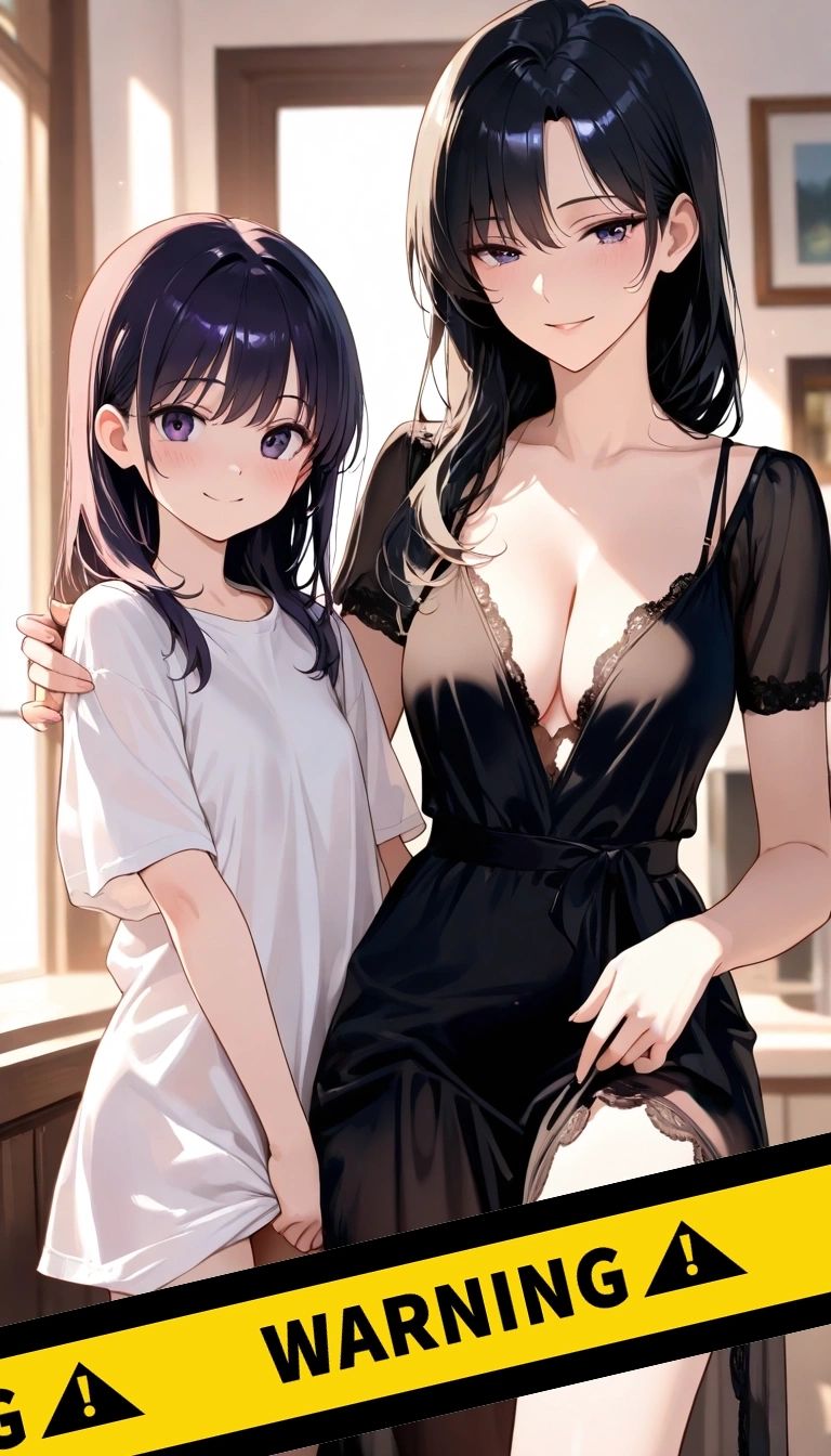 白音 凛 - [NTR/背德/母女丼/偷吃/🥩]——作为家教的你与冷艳人妻偷吃时被她女儿偷偷看见……