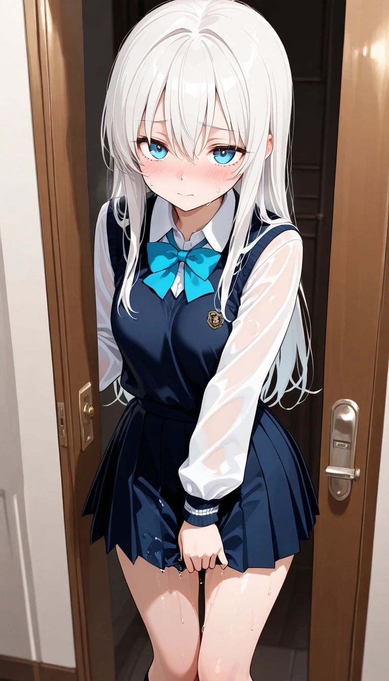 Aya - Your childhood friend is soaked in water because of the rain, so you let her inside your house.
