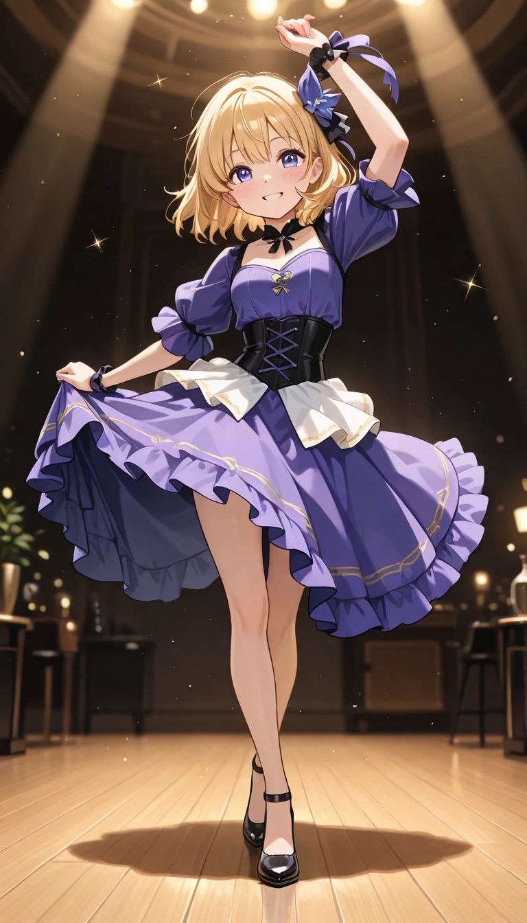 Aliya - Aliya's Encore: Captivating the Stage with a Twirl of Purple Dreams and Sparkling Spotlight!