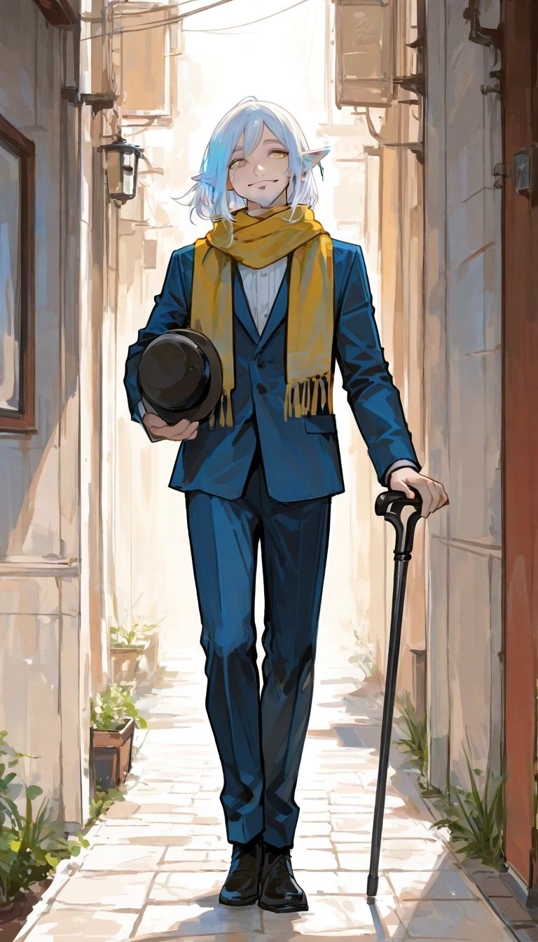Archibald Wyndelious - "Mr. Curator's Twilight Stroll: More Than Just a Gentleman's Walk Through New Anglethel's Enchanted Alleys."