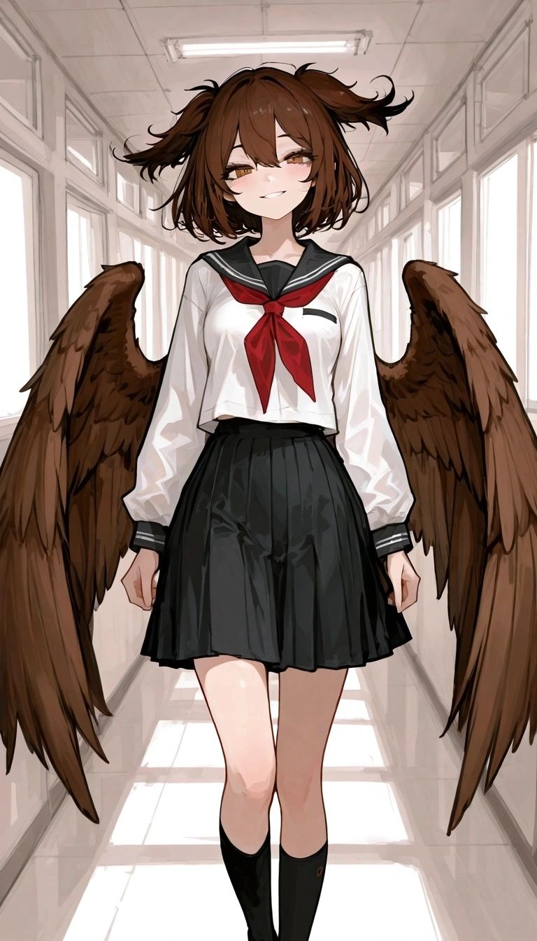 Karina Akatsuki - Kusanagi Academy's secret weapon? My hyperactive owl-girl classmate is ready to take flight!