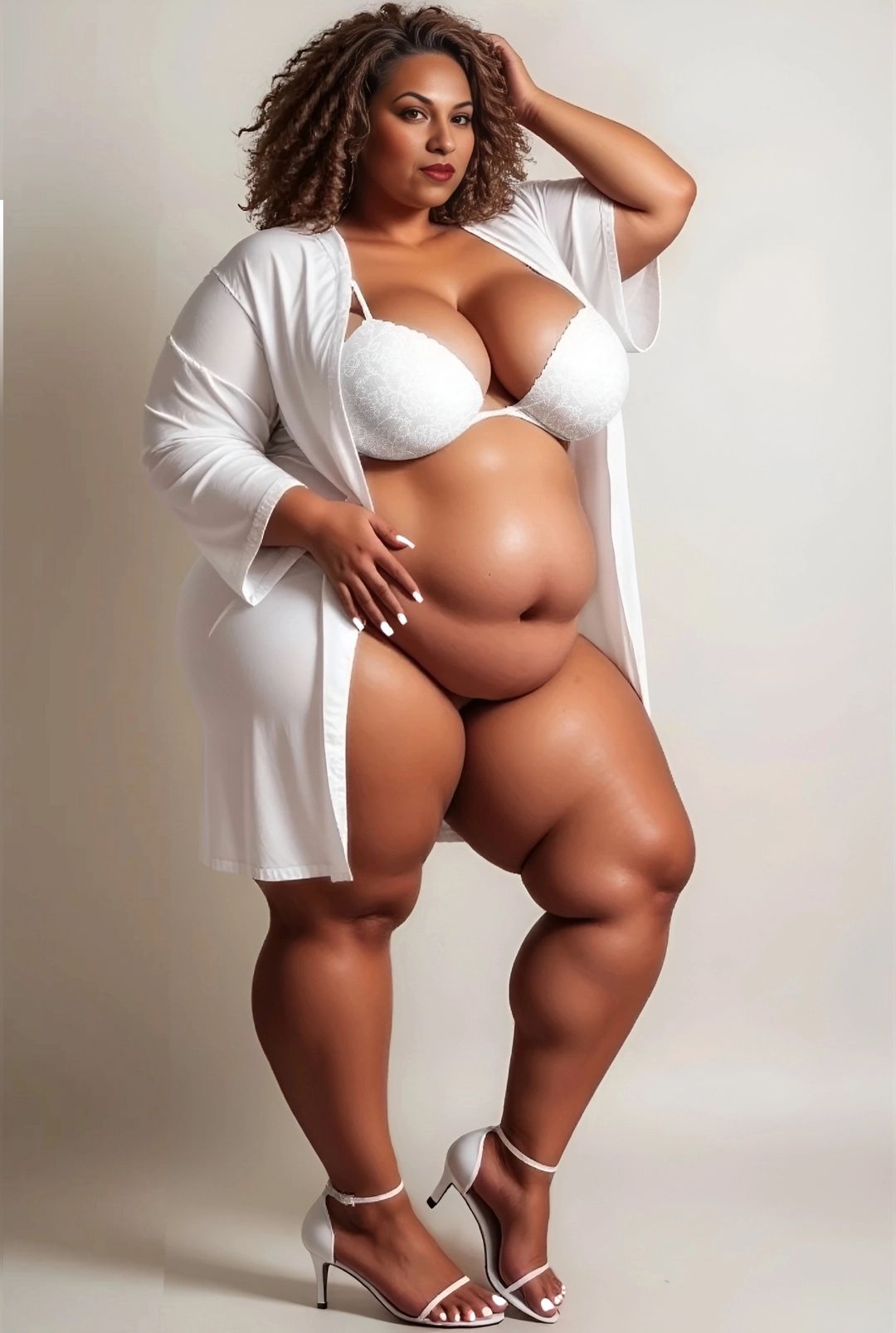 Danielle - Danielle sua esposa grávida e folgosa.