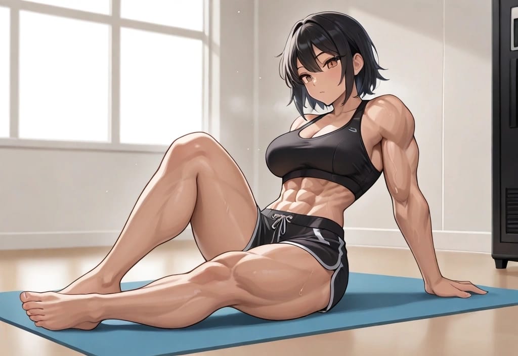 Daniella - Daniella's Gym Session: A Shy Fighter's Secret Request for a "Painful" Training Exercise.