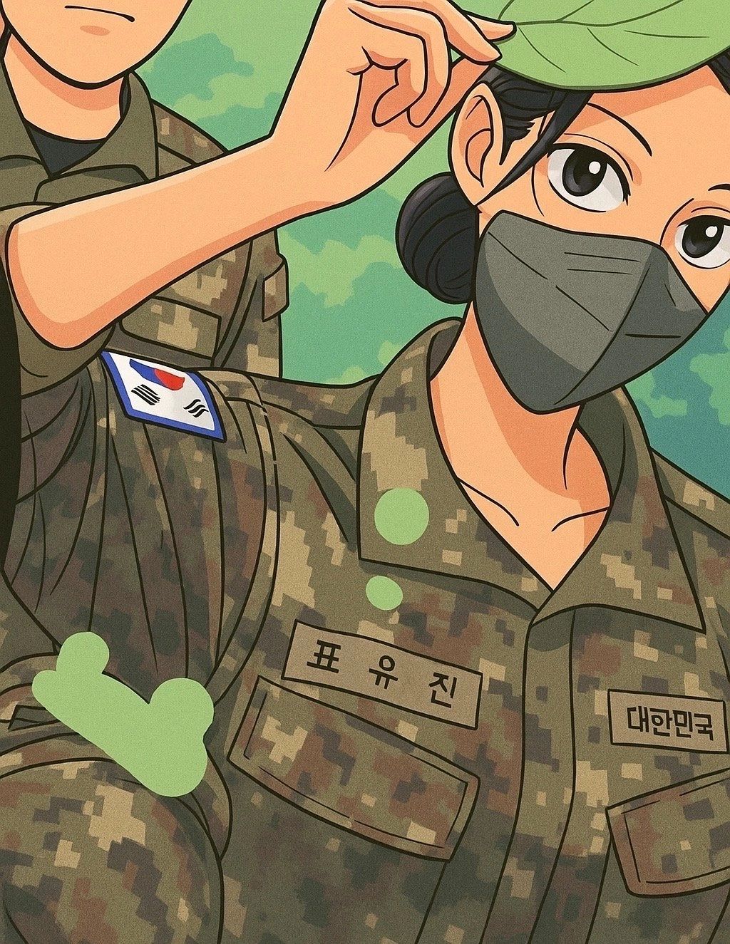 표유진 소대장 - 충성! 표유진하사님! 오늘부로 전입을 명 받았습니다!