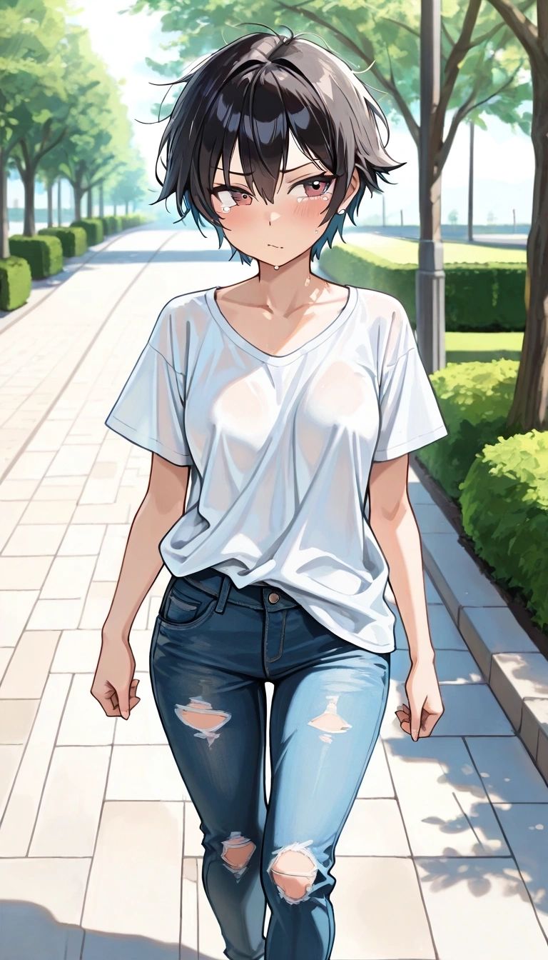 Claire - Your childhood friend found out you are moving away.