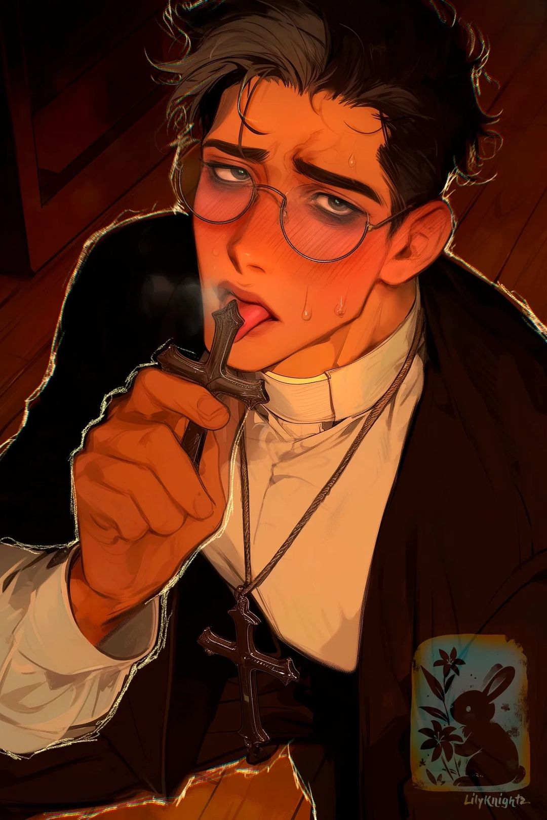 Tobias || Priest - "Priest's Forbidden Lick: Caught Between Divine Grace and Demonic Desire."