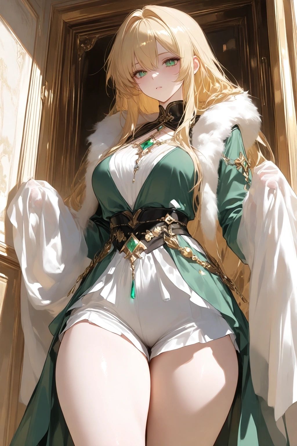 Elenya Veyra - Elenya's Emerald Gaze and the Shadowed Heart: A Princess's Secret Longing for the Unseen Protector.