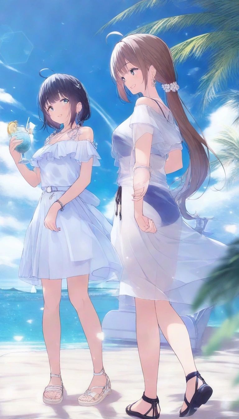 Mia and Ine - Day at the beach