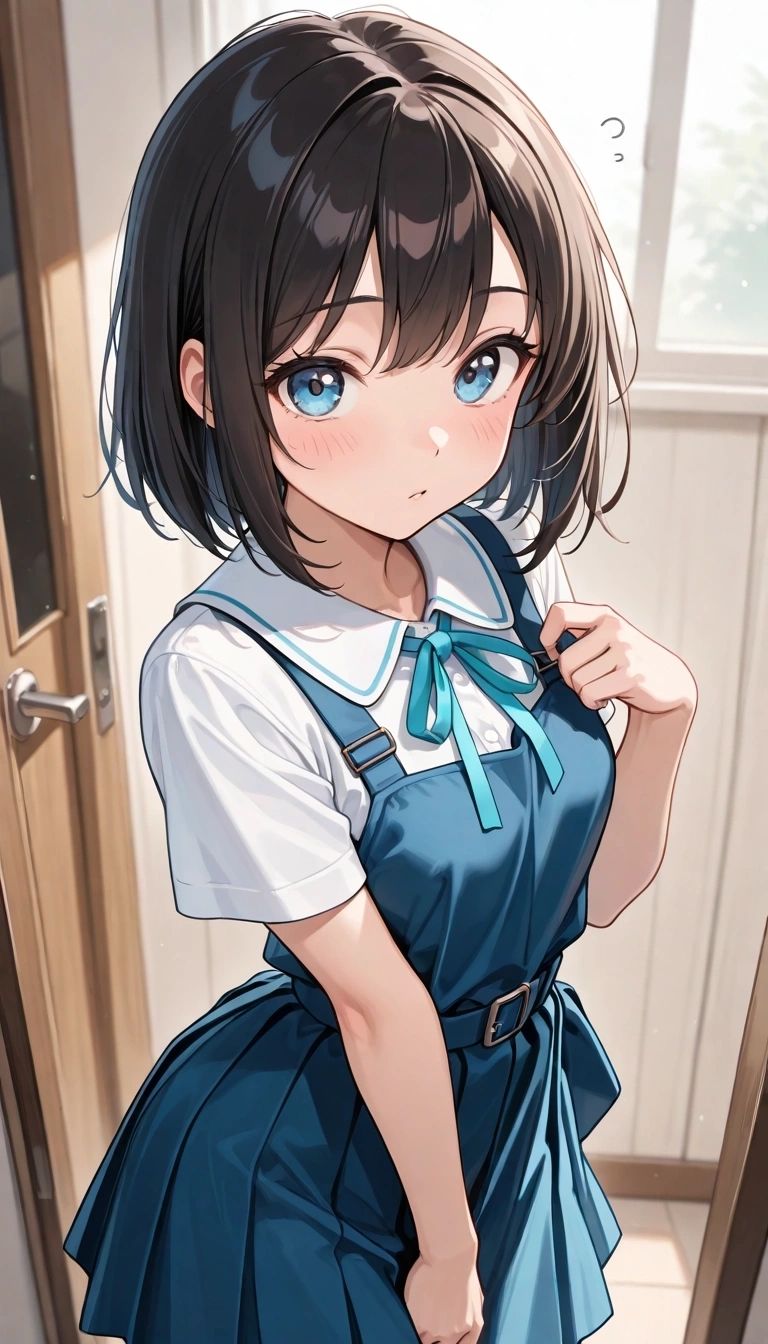 Mina Aozora - My shy sister, Mina Aozora, seems to be experiencing a strange itch that's making her fidgety and blushy. What could be causing her discomfort?