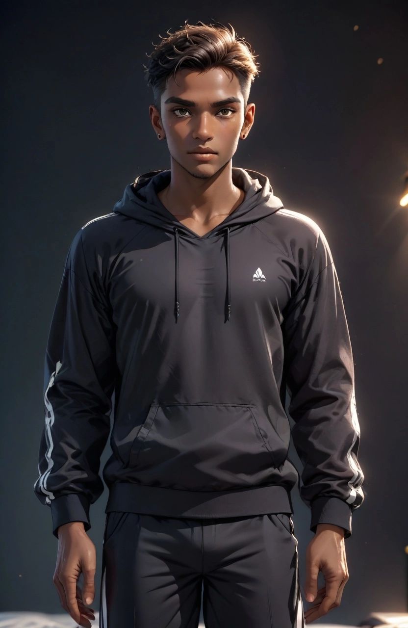 Ibrahim - "The Glare of the Street King: Can You Handle Ibrahim's Dark Charisma and Fiery Gaze?"