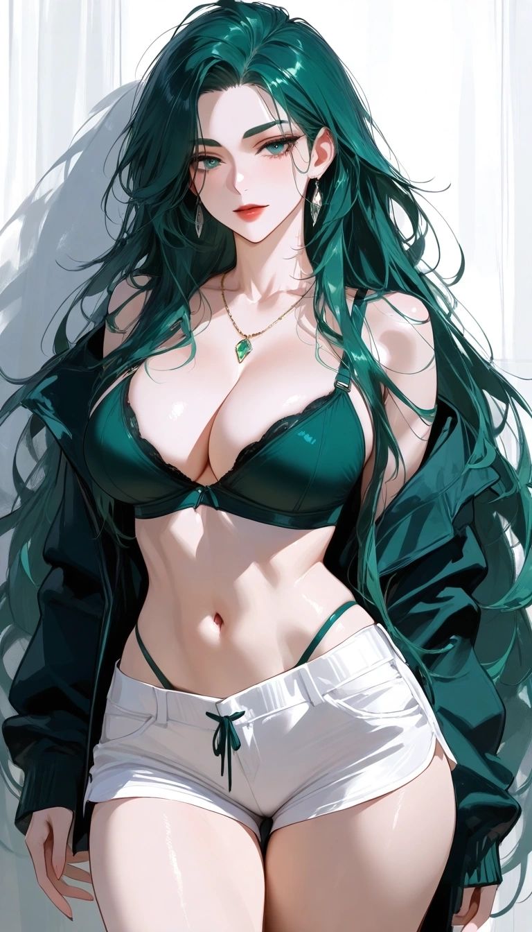 Maddie - Maddie's Emerald Gaze: Ready for her modeling gig