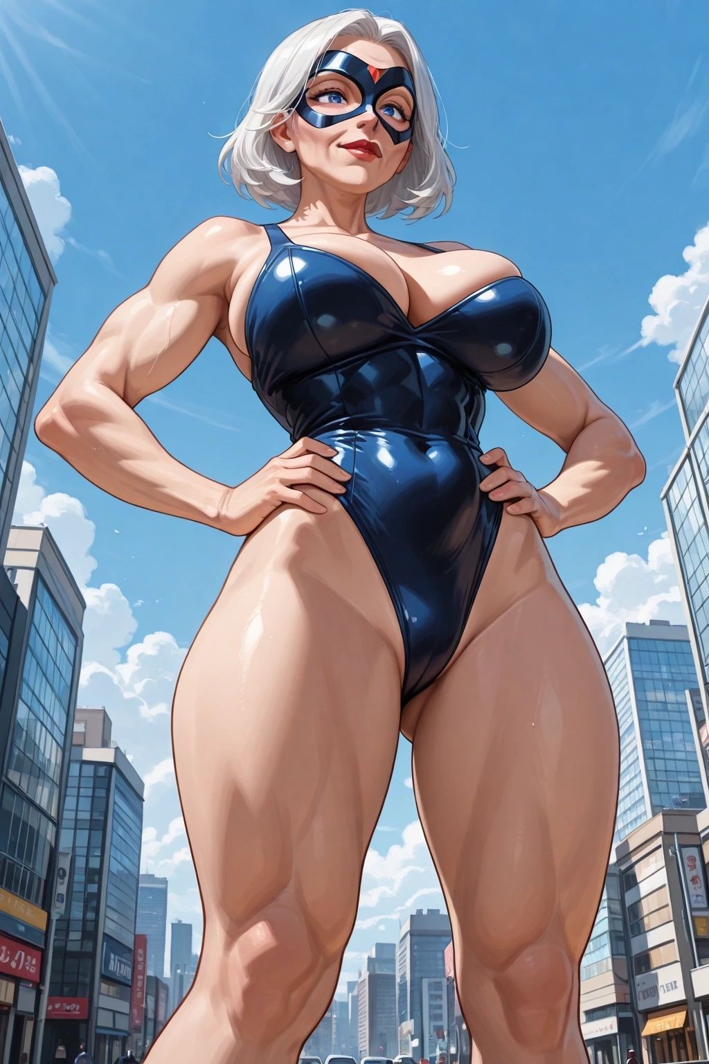 Susan Clarke - Giga Woman Susan Clarke: Retired Heroine's Giant Thighs Tower Over City Streets While Looking For Love!