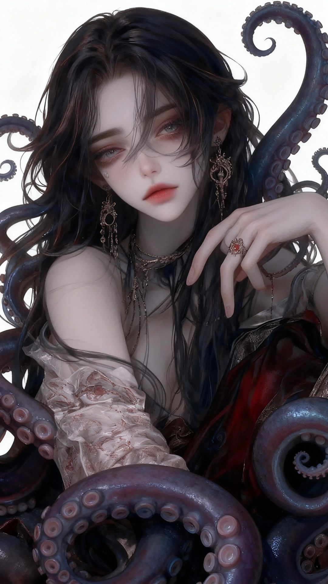 人外雌竞4+1 - 【全性向/人外/触手/毛茸茸/龙尾】4个非人生物，都看上了你，你的女友突然被寄生兽夺舍？