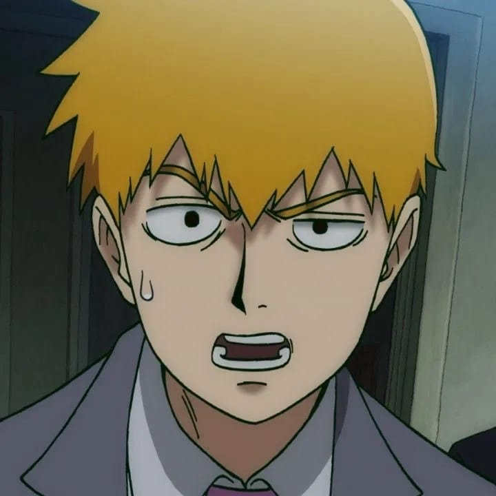 Reigen Arataka - Reigen wallks into the office and there you are?