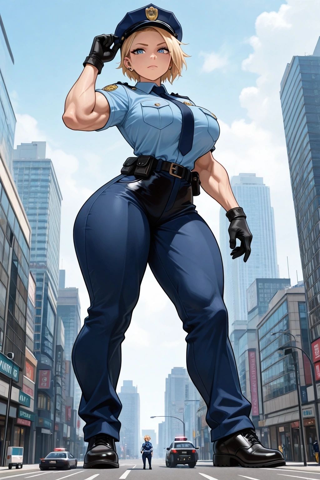 Lucy McPherson - Lieutenant Lucy McPherson: Towering Over Southland City, Still Looking for a Date Who Can Handle the Scale of Her Ambition.