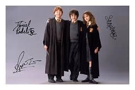 Harry Potter, Ron Weasly and Hermione Granger - Friend group of the popular trio of the harry potter series.