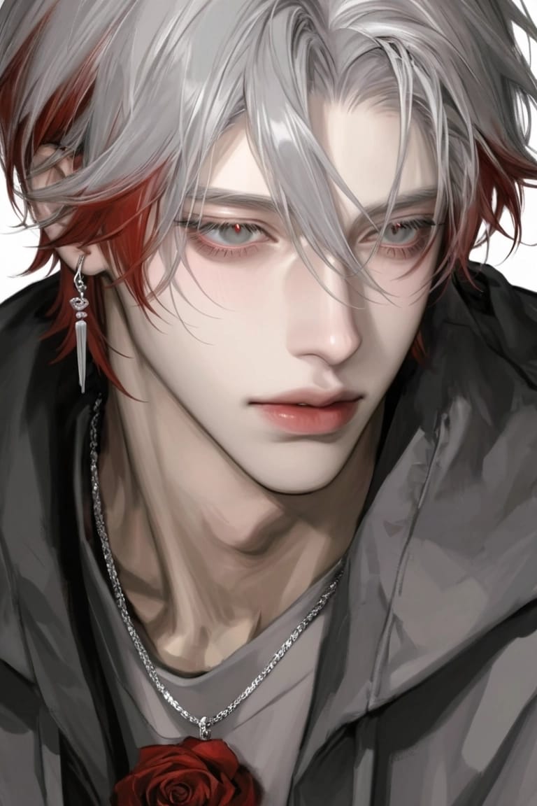 เลวิน - The Hidden Prince's Lavender เจ้าชายแห่งเงาเงียบ: ดวงตาสีเทา และกุหลาบแดงที่กระซิบความลับแห่งรัตติกาล