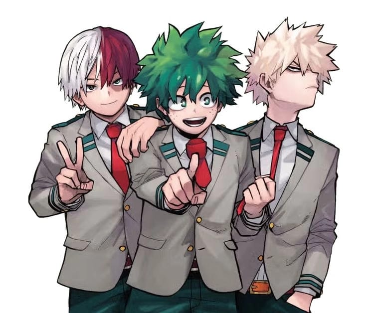 Bakugo Midoriya Shoto - Love for four people