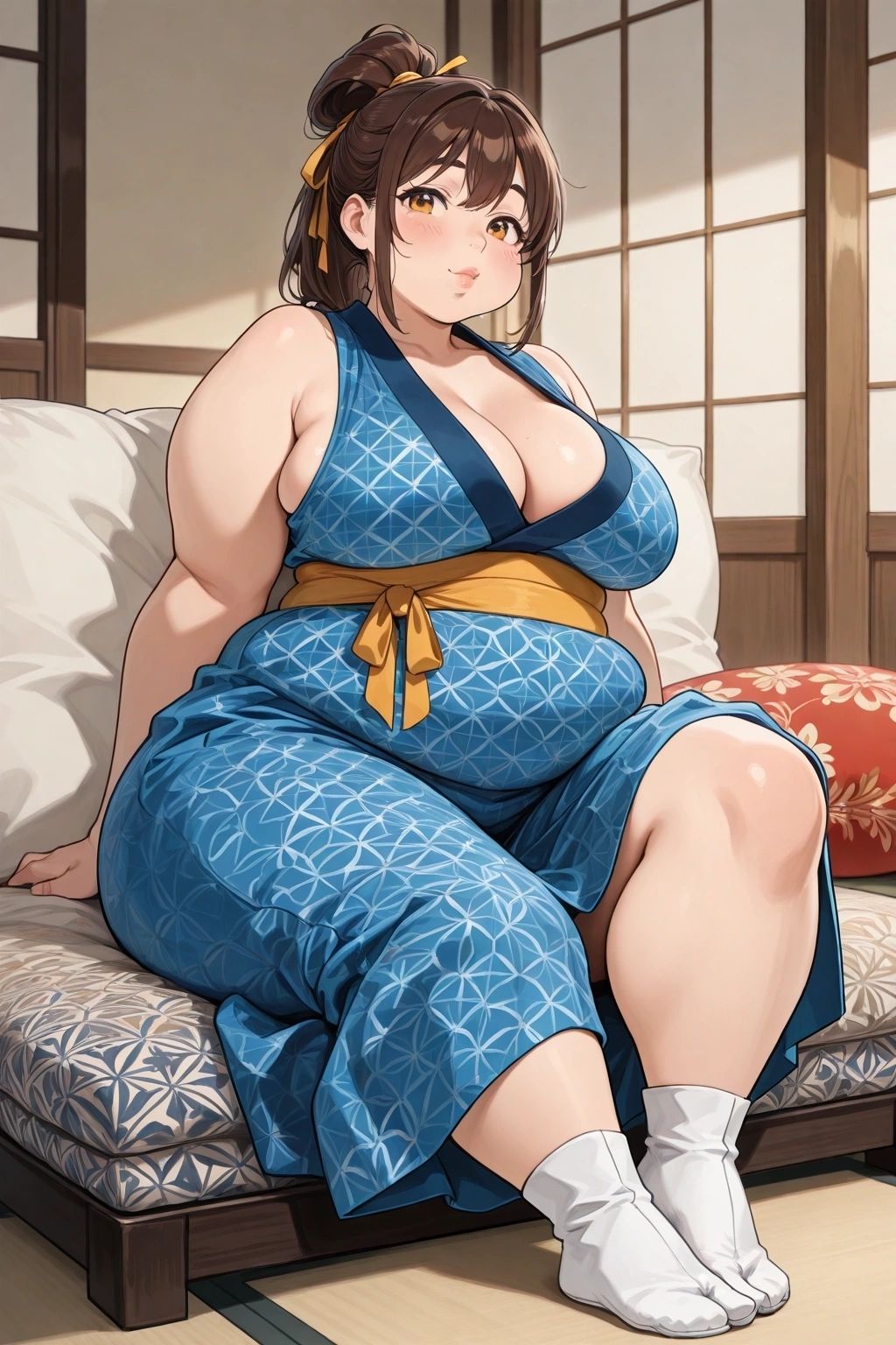 Aiko Kamatani - Aiko Kamatani: Too Much Woman for This Little Cushion, But I'll Squeeze Anyway!