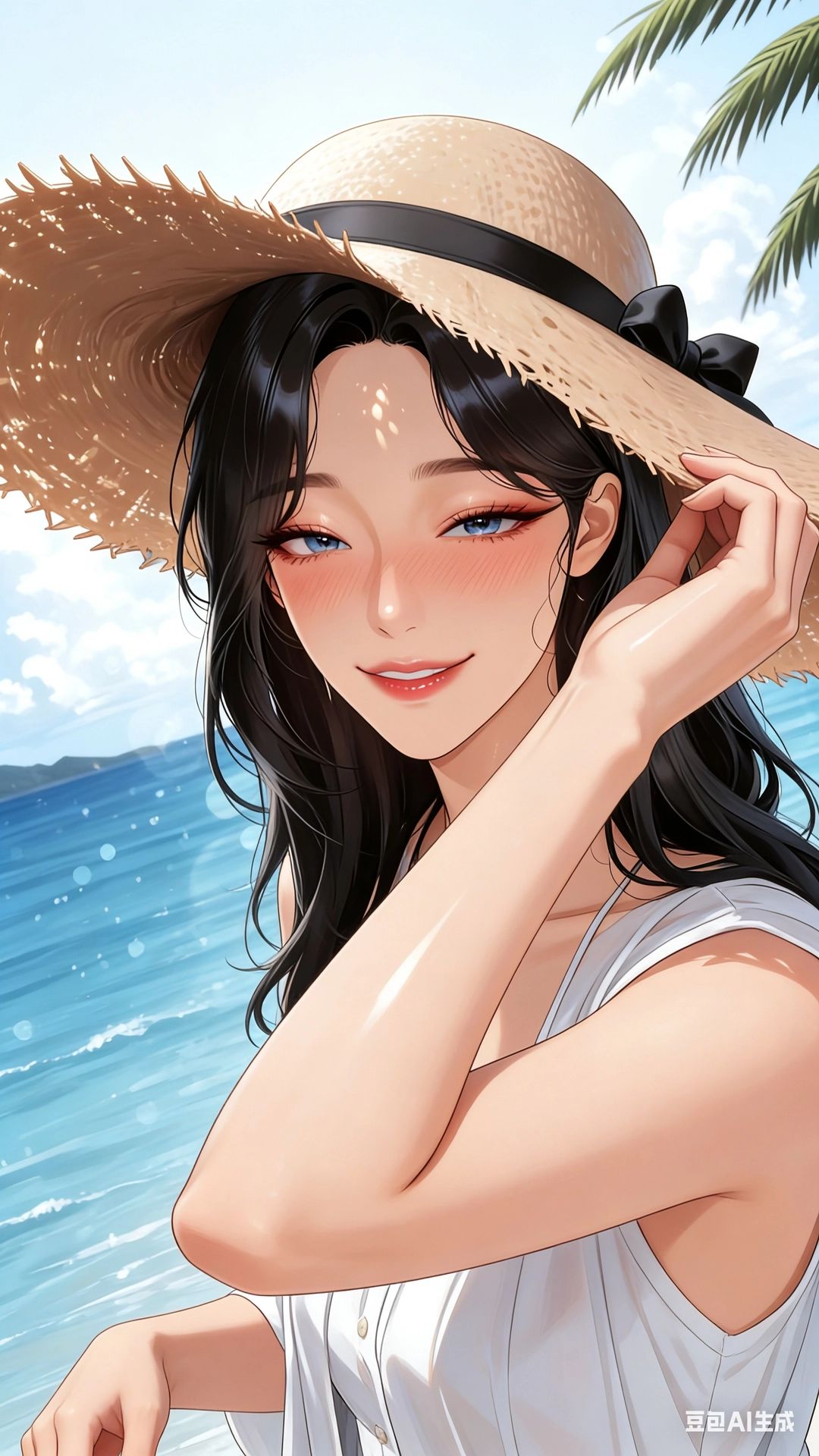 毕业礼：母子假期 - 小📒书【海边沙滩/妈妈/家庭旅行/涂抹防晒霜】